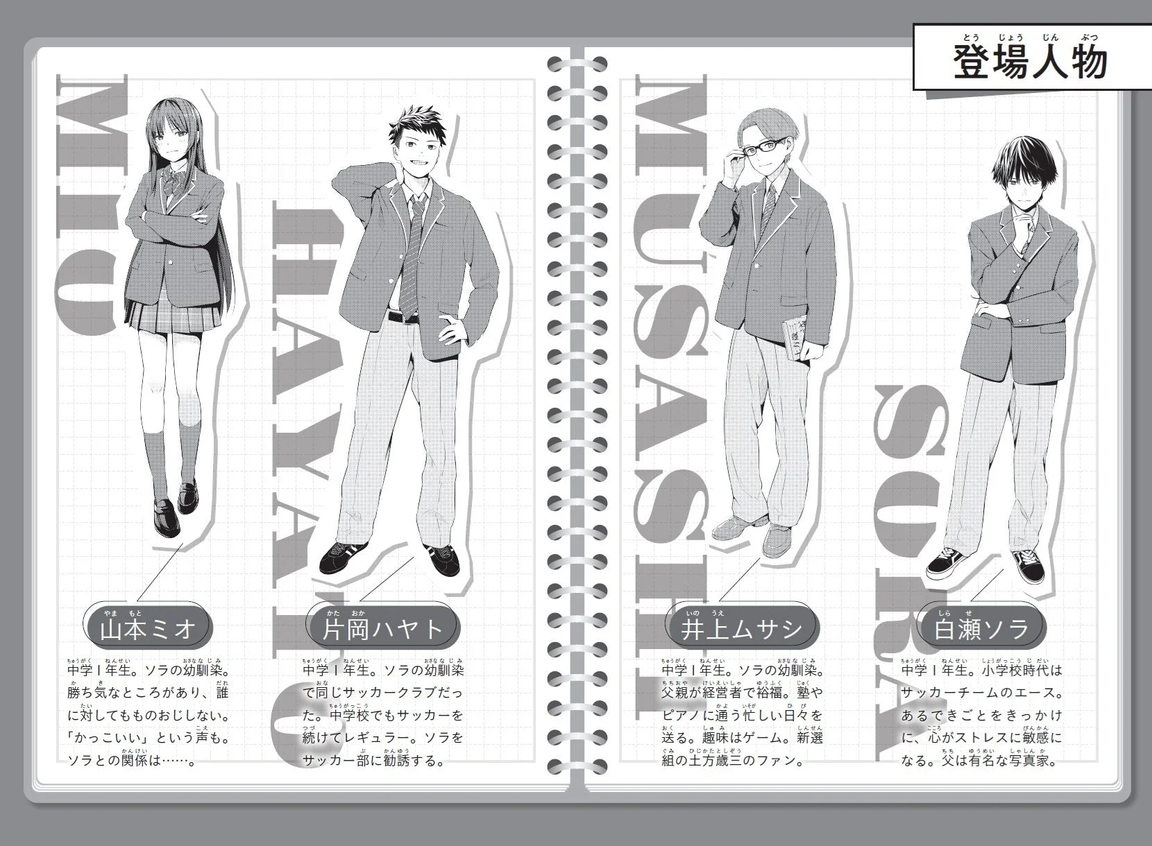 『謎解きトラベラーズ ソラの事件ノート』登場人物