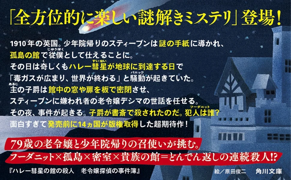 『ハレー彗星の館の殺人 老令嬢探偵の事件簿』あらすじ
